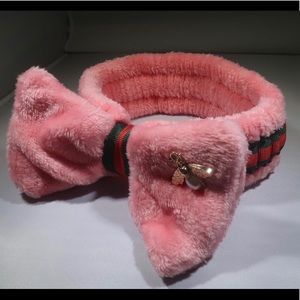 Pink Puffy Stylish Headband Bow